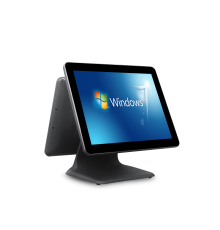 POS-Моноблок RS-609P, Двуэкранный, Черный, Core i5 - 3 поколения (до 2.6 ГГц), SSD 128GB, ОЗУ DDR3 8GB, Порты: 6USB + 1COM + 1VGA, Сенсорный экран 15.6" + 15" LCD (1024*768)