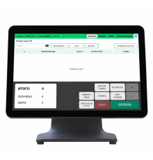 POS-Моноблок RS-609P,  Одноэкранный, Черный, Core i5 - 3 поколения (до 2.6 ГГц), SSD 128GB, ОЗУ DDR3 8GB, Порты: 6USB + 1COM + 1VGA, Сенсорный экран 15.6 LCD (1920*1080)
