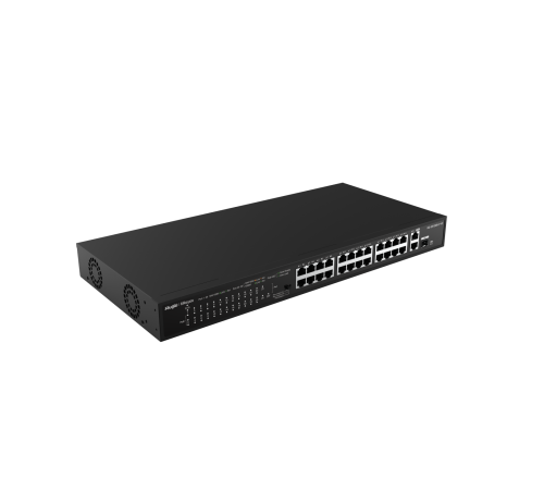 Коммутатор RG-ES126S-P V2, 24-портовый  PoE 10/100 Мбит/с с 2 гигабитными портами и 1 комбинированны в Бишкеке, Кыргызстане
