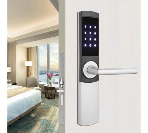 Умный гостиничный замок Locstar LS-8058L-TT, карточный, кодовый, отпечаток пальца, APP, TTHotel в Бишкеке, Кыргызстане