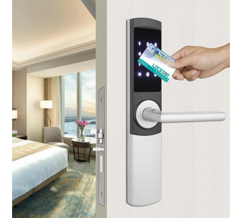 Умный гостиничный замок Locstar LS-8058L-TT, карточный, кодовый, отпечаток пальца, APP, TTHotel в Бишкеке, Кыргызстане