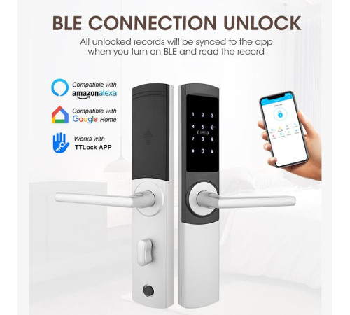 Умный гостиничный замок Locstar LS-8058L-TT, карточный, кодовый, отпечаток пальца, APP, TTHotel в Бишкеке, Кыргызстане