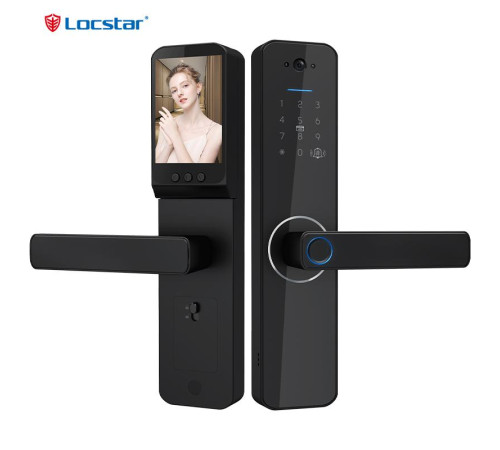 Умный дверной замок Locstar LS-C13A, Wi-Fi/Tuya, видеофункции, отпечаток, пароль, IC-карта в Бишкеке, Кыргызстане