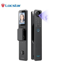 Умный дверной замок Locstar LS-S100A, Palm Vein, 3D Face ID, камера, отпечаток пальца, Wi-Fi