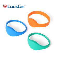 Водостойкие силиконовые RFID смарт-браслеты для систем контроля доступа Locstar
