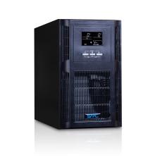 Источник бесперебойного питания SVC PT-2K-LCD, Мощность 2000ВА/1600Вт, PT-cерия, On-Line, LCD\USB\RS-232, SMART, Диапазон работы AVR: 115-300В, Бат.: 12В/7.5Aч*6шт., Вентилятор: 8см*2шт., 4 вых., Чёрный