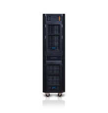 Источник бесперебойного питания SVC PT-6K-LCD, Мощность 6000ВА/6000Вт, PT-серия, On-Line, LCD\USB\RS-232, SMART, Диапазон работы AVR: 110-300В, Бат.: 12В/7Ач*16шт., 2 вых. Shuko CEE7+клеммная колодка, Вентилятор: 12см*2шт., Чёрный