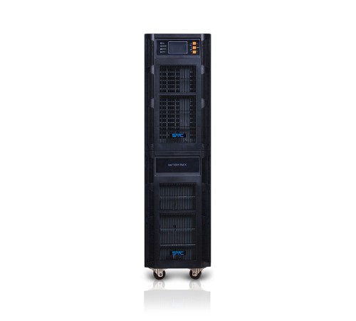 Источник бесперебойного питания SVC PT-6K-LCD, Мощность 6000ВА/6000Вт, PT-серия, On-Line, LCD\USB\RS-232, SMART, Диапазон работы AVR: 110-300В, Бат.: 12В/7Ач*16шт., 2 вых. Shuko CEE7+клеммная колодка, Вентилятор: 12см*2шт., Чёрный в Бишкеке, Кыргызстане Источник бесперебойного питания SVC PT-6K-LCD, Мощность 6000ВА/6000Вт, PT-серия, On-Line, LCD\USB\RS-232, SMART, Диапазон работы AVR: 110-300В, Бат.: 12В/7Ач*16шт., 2 вых. Shuko CEE7+клеммная колодка, Вентилятор: 12см*2шт., Чёрный в Бишкеке, Кыргызстане