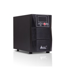 Источник бесперебойного питания SVC PTS-1KL-LCD, Мощность 1000ВА/900Вт, PTS-серия, On-Line, LCD\Tel.line\RS-232, SMART, Диапазон работы AVR: 110-288В, Бат.: 12В/7Ah*3шт., Вентилятор: 8см*1шт., 2вых. Schuko CEE7, Чёрный