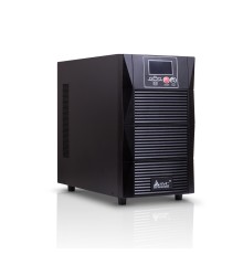 Источник бесперебойного питания SVC PTS-2KL-LCD, 2000VA (1800W), PTS-cерия, On-Line, LCD\Tel.line\RS-232, SMART, Диапазон работы AVR: 110-288В, Бат.: 12В/7Aч*6шт., Вентилятор: 8см*2шт., 4 вых. Shuko CEE7, Чёрный