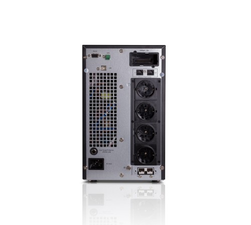Источник бесперебойного питания SVC PTS-2KL-LCD, 2000VA (1800W), PTS-cерия, On-Line, LCD\Tel.line\RS-232, SMART, Диапазон работы AVR: 110-288В, Бат.: 12В/7Aч*6шт., Вентилятор: 8см*2шт., 4 вых. Shuko CEE7, Чёрный в Бишкеке, Кыргызстане