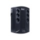 Источник бесперебойного питания SVC U-650-L, Smart, USB, Диапазон работы AVR: 145-290В, Бат.: 12В/7 Ач., 6 вых.: Shuko CEE7(3 с работой от батареи, 3 сетевой фильтр), USB 5В/2А*2 шт., Чёрный в Бишкеке, Кыргызстане