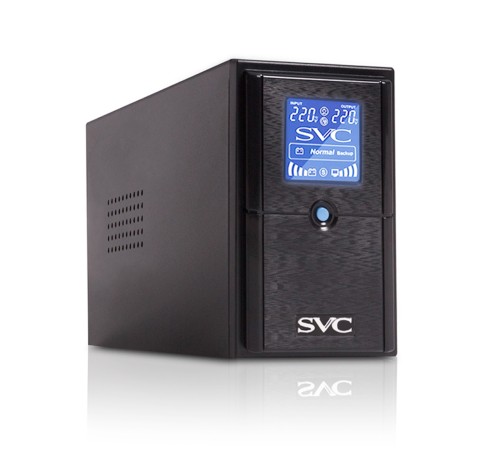 Источник бесперебойного питания SVC V-500-L-LCD, Мощность 500ВА/300Вт, Диапазон работы AVR: 165-275В, AVR в режиме Booster: 138-292В, Бат.: 12В/4.5 Ач*1шт., 3 вых.: 2 Shuko CEE7+1 IEC C13 (Bypass), Чёрный в Бишкеке, Кыргызстане Источник бесперебойного питания SVC V-500-L-LCD, Мощность 500ВА/300Вт, Диапазон работы AVR: 165-275В, AVR в режиме Booster: 138-292В, Бат.: 12В/4.5 Ач*1шт., 3 вых.: 2 Shuko CEE7+1 IEC C13 (Bypass), Чёрный в Бишкеке, Кыргызстане