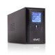 Источник бесперебойного питания SVC V-500-L-LCD, Мощность 500ВА/300Вт, Диапазон работы AVR: 165-275В, AVR в режиме Booster: 138-292В, Бат.: 12В/4.5 Ач*1шт., 3 вых.: 2 Shuko CEE7+1 IEC C13 (Bypass), Чёрный в Бишкеке, Кыргызстане