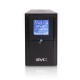 Источник бесперебойного питания SVC V-500-L-LCD, Мощность 500ВА/300Вт, Диапазон работы AVR: 165-275В, AVR в режиме Booster: 138-292В, Бат.: 12В/4.5 Ач*1шт., 3 вых.: 2 Shuko CEE7+1 IEC C13 (Bypass), Чёрный в Бишкеке, Кыргызстане