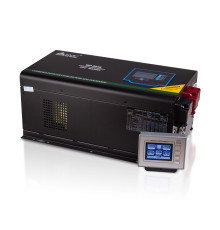 Инвертор SVC MP-6048, Мощность 6000ВА/6000Вт, Рабочее напряжение: 160-265B, Вход 48В/220В, Выходное напряжение 160-265В, Чистая синусоида, Зарядный ток 45 А, Время переключения режимов 4-6 мс, Кулер 9 см, Клеммное подключение, Чёрный