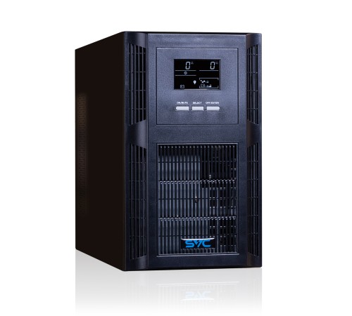 Источник бесперебойного питания SVC PT-3K-LCD, Мощность 3000ВА/3000Вт, PT-серия, On-Line, LCD\USB\RS-232, SMART, Диапазон работы AVR: 115-300В, Бат.: 12В/9Ач*6шт., Вентилятор: 8см*2шт., 3 вых Shuko CEE7+клеммная колодка., Чёрный в Бишкеке, Кыргызстане Источник бесперебойного питания SVC PT-3K-LCD, Мощность 3000ВА/3000Вт, PT-серия, On-Line, LCD\USB\RS-232, SMART, Диапазон работы AVR: 115-300В, Бат.: 12В/9Ач*6шт., Вентилятор: 8см*2шт., 3 вых Shuko CEE7+клеммная колодка., Чёрный в Бишкеке, Кыргызстане