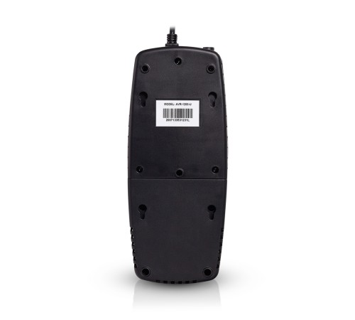 Стабилизатор (AVR) SVC AVR-1200-U, Мощность 1200ВА/600Вт, Диапазон работы AVR: 176-276В, Тип выходных разъёмов: Schuko х 6 шт., LED-индикаторы, Защита телефонной линии, Чёрный в Бишкеке, Кыргызстане
