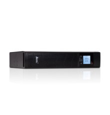 Источник бесперебойного питания SVC RTU-1KL-LCD, 1000VA (800W), Стоечный 19'' 2U, RTU-серия, USB-SMART, Защита телефонной линии, Диапазон работы AVR: 145-275В, Бат.:7ач*2 шт., Подключение доп. бат. блоков: Есть, Вентилятор: 8cм*1шт., 3 вых., Чёрный