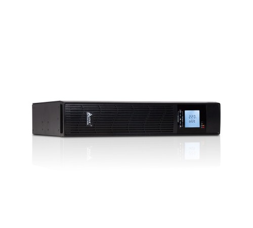 Источник бесперебойного питания SVC RTU-1KL-LCD, 1000VA (800W), Стоечный 19'' 2U, RTU-серия, USB-SMART, Защита телефонной линии, Диапазон работы AVR: 145-275В, Бат.:7ач*2 шт., Подключение доп. бат. блоков: Есть, Вентилятор: 8cм*1шт., 3 вых., Чёрный в Бишкеке, Кыргызстане