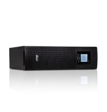 Источник бесперебойного питания SVC RTU-3KL-LCD, 3000VA (2400W), Стоечный 19'' 3U, RTU-серия, USB-SMART, Защита телефонной линии, Диапазон работы AVR: 145-275В, Бат.: 9Ач*4 шт., Вентилятор: 8cм*1шт., 6 вых., Чёрный