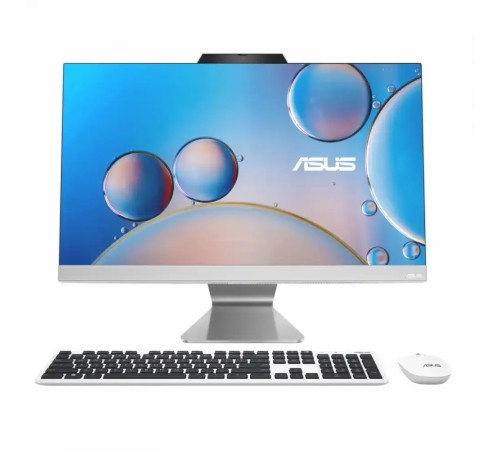 Моноблок ASUS ExpertCenter i5-1335U, 20GB DDR5, 512GB SSD NVMe, 23,8" FHD IPS, Intel Iris Xe Graphics, Type-C, 2xHDMI, 5xUSB, LAN, WF, BT, HD WC, беспроводная мышь+клав. EN-RU, белый [90PT03T1-M010A0] в Бишкеке, Кыргызстане