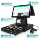 Сенсорный POS-моноблок Evotec ET-M700, Core i5 3th Gen, 8GB RAM, 128GB SSD, Wi-Fi, 15,6 дм + Экран покупателя, встроенный принтер чеков 80мм в Бишкеке, Кыргызстане