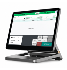POS-Моноблок Evotec ET-S200, Алюминиевый, Одноэкранный, Core i5 4-го поколения, 8 ГБ ОЗУ / 128ГБ SSD, Wi-Fi, 15.6 дюймов экран