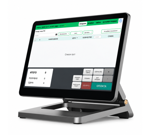 POS-Моноблок Evotec ET-S200, Алюминиевый, Одноэкранный, Core i5 4-го поколения, 8 ГБ ОЗУ / 128ГБ SSD, Wi-Fi, 15.6 дюймов экран в Бишкеке, Кыргызстане