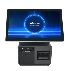 Сенсорный POS-моноблок Winson S156K, Intel Core i5, 8 Гб / 128 Gb + WiFi, 15.6 дм touch Screen, 80-мм чековый принтер, 2D сканер