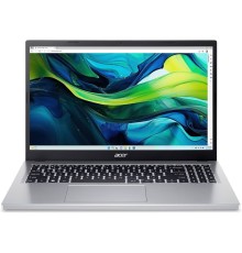 Ноутбук Acer Aspire Go 15 Intel Core i3-N305 (up to 3.8GHz), 8GB DDR5, 128GB SSD+128GB SSD m2 NVMe, 15.6" FHD IPS, WiFi, BT, Type-C, WIN11H, ENG-RUS, серебро