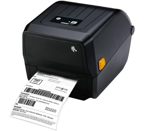 Принтер этикеток Zebra ZD220t (ZD22042-T0EG00EZ), Термотрансферный, 203 dpi, USB, для магазинов и складов в Бишкеке, Кыргызстане