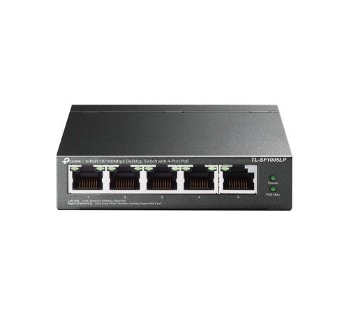 Коммутатор TP-Link TL-SF1005LP, 5-портовый 10/100 Мбит/с настольный коммутатор с 4 портами PoE в Бишкеке, Кыргызстане