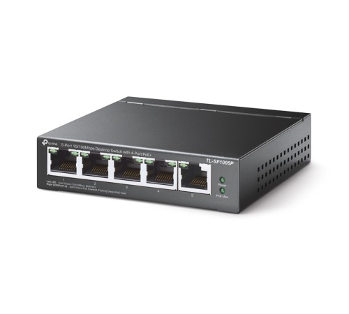 Коммутатор TP-Link TL-SF1005P, 5-портовый 10/100 Мбит/с RJ45, настольный коммутатор с 4 портами PoE в Бишкеке, Кыргызстане Коммутатор TP-Link TL-SF1005P, 5-портовый 10/100 Мбит/с RJ45, настольный коммутатор с 4 портами PoE в Бишкеке, Кыргызстане