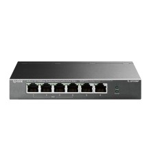 Коммутатор TP-Link TL-SF1006P, 6-портовый 10/100 Мбит/с настольный коммутатор с 4 портами PoE+