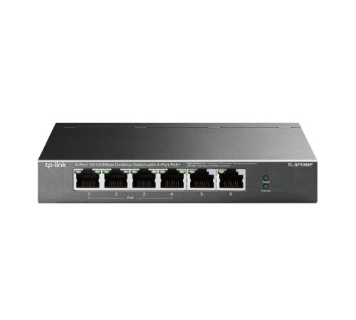 Коммутатор TP-Link TL-SF1006P, 6-портовый 10/100 Мбит/с настольный коммутатор с 4 портами PoE+ в Бишкеке, Кыргызстане Коммутатор TP-Link TL-SF1006P, 6-портовый 10/100 Мбит/с настольный коммутатор с 4 портами PoE+ в Бишкеке, Кыргызстане