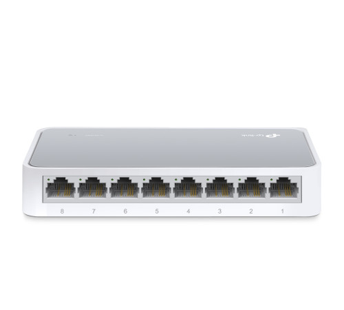 Коммутатор TP-Link TL-SF1008D, Миниатюрный, 8 портов 10/100M RJ45, Корпус пластик в Бишкеке, Кыргызстане