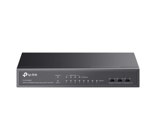 Коммутатор TP-Link TL-SF1008LP, 8-портовый 10/100 Мбит/с настольный коммутатор с 4 портами PoE в Бишкеке, Кыргызстане