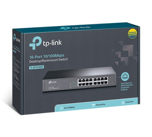 Коммутатор TP-Link TL-SF1024D, Настольный/19-дюймовый стоечный, 24 порта 10/100M RJ45, Корпус металл, 1U в Бишкеке, Кыргызстане