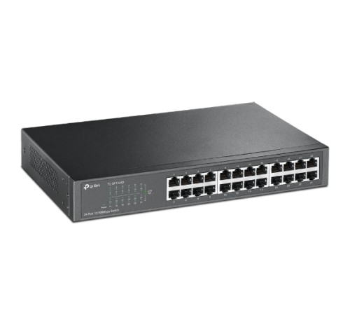 Коммутатор TP-Link TL-SF1024D, Настольный/19-дюймовый стоечный, 24 порта 10/100M RJ45, Корпус металл, 1U в Бишкеке, Кыргызстане