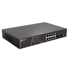 Коммутатор RG-ES110GDS-P, 10-портовый неуправляемый  PoE 10/100/1000 Мбит/с