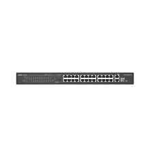 Коммутатор RG-ES126S-P V2, 24-портовый  PoE 10/100 Мбит/с с 2 гигабитными портами и 1 комбинированны