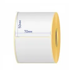 Термотрансферная этикетка самоклеящаяся 70*50*25 (1300эт)